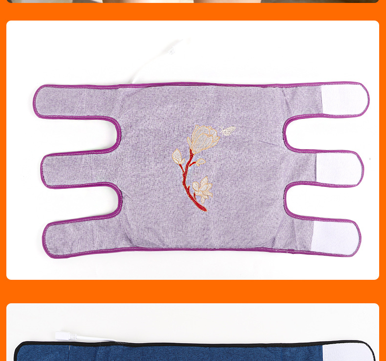 Electric Heating Moxa Knee Wrap Ai Rong Hu Xi Bao Warm Compress Moxibustion Knee Support for Cold Seasons preparation