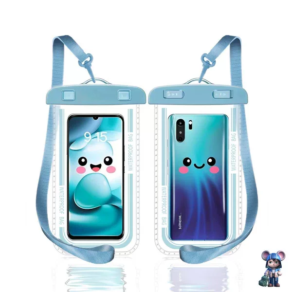 Cross-Border Popular Thousand-Eyed Rat Ipx8 Grade Waterproof Phone Case, New Large Transparent Diving Swimming Phone Waterproof Bag