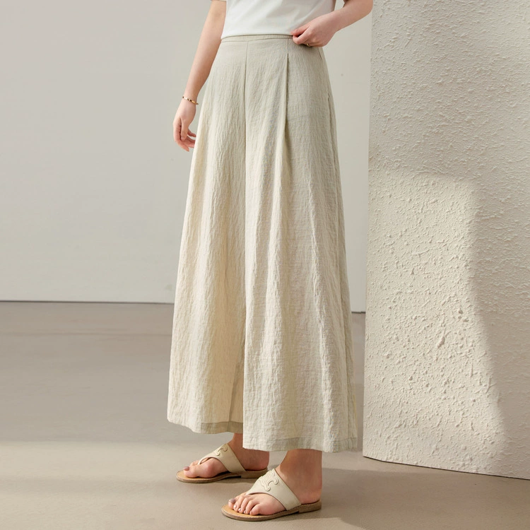 Летние брюки-кюлоты свободного кроя, универсальные, утягивающие, больших размеров, для женщин с пышными формами, новая модель 2025 года.