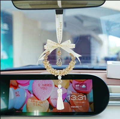 Car hanging – Safety Pendant - white-foreign-trade-crystal-gourd-style