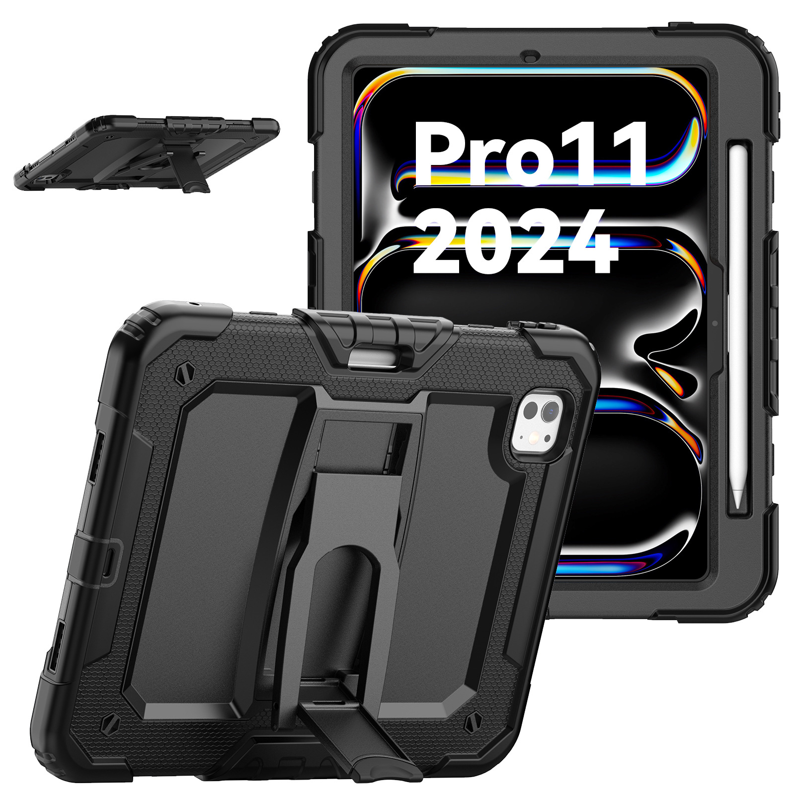 iPad Pro2024 nueva cubierta plana de silicona air6 manzana cubierta 11 pulgadas soporte anti-caída y anti-flexión