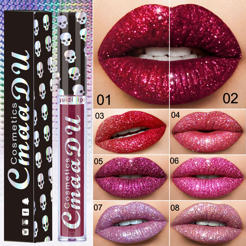 Please Check Carefully! Link to Disclaimer - Exclusively for Foreign Trade: Cmaadu Laser Skull Lip Gloss Lipstick