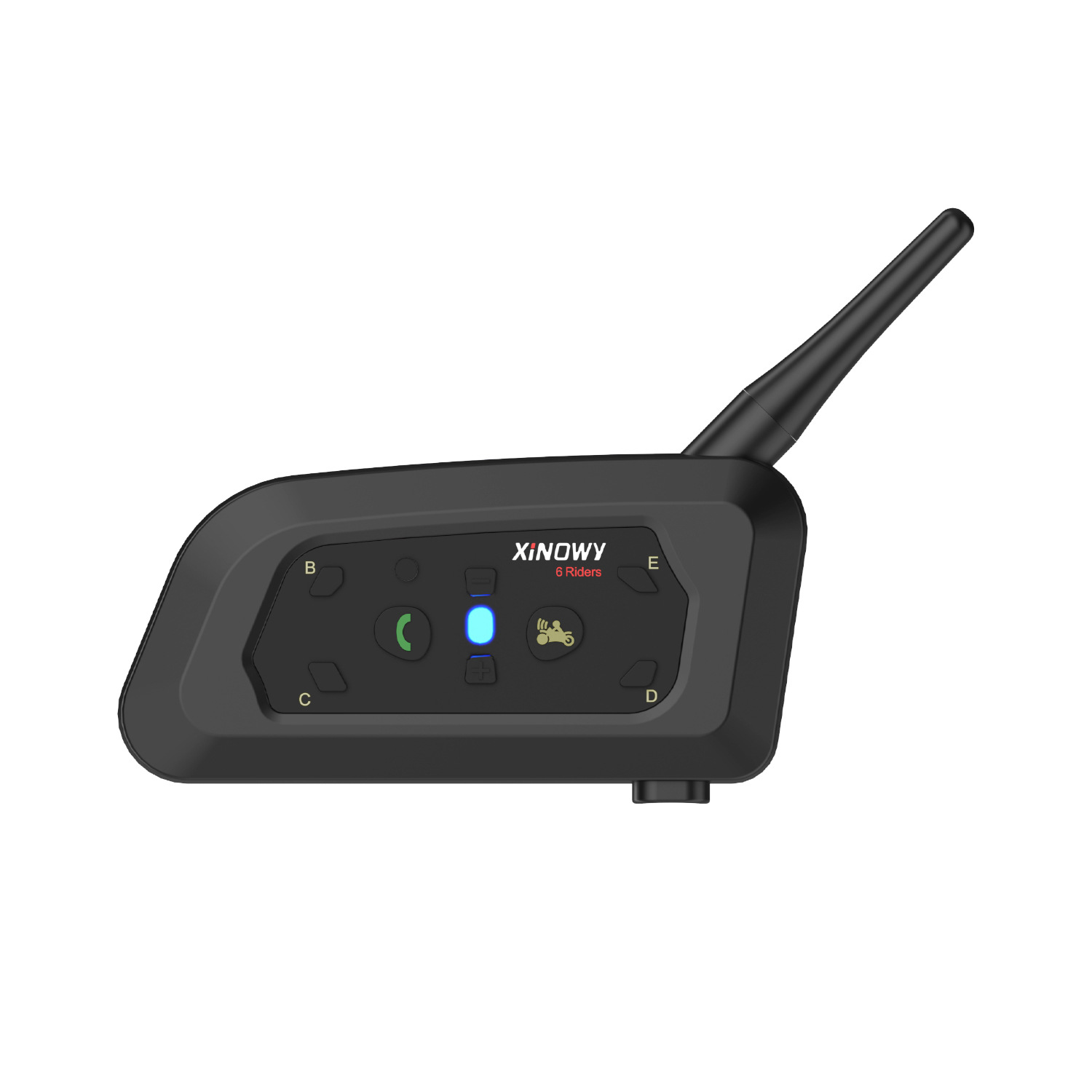 Xinowyv6Pro Motorcycle Helmet Bluetooth Headset 2-Person Intercom Helmet Intercom 3.5Mm/Typec Interface