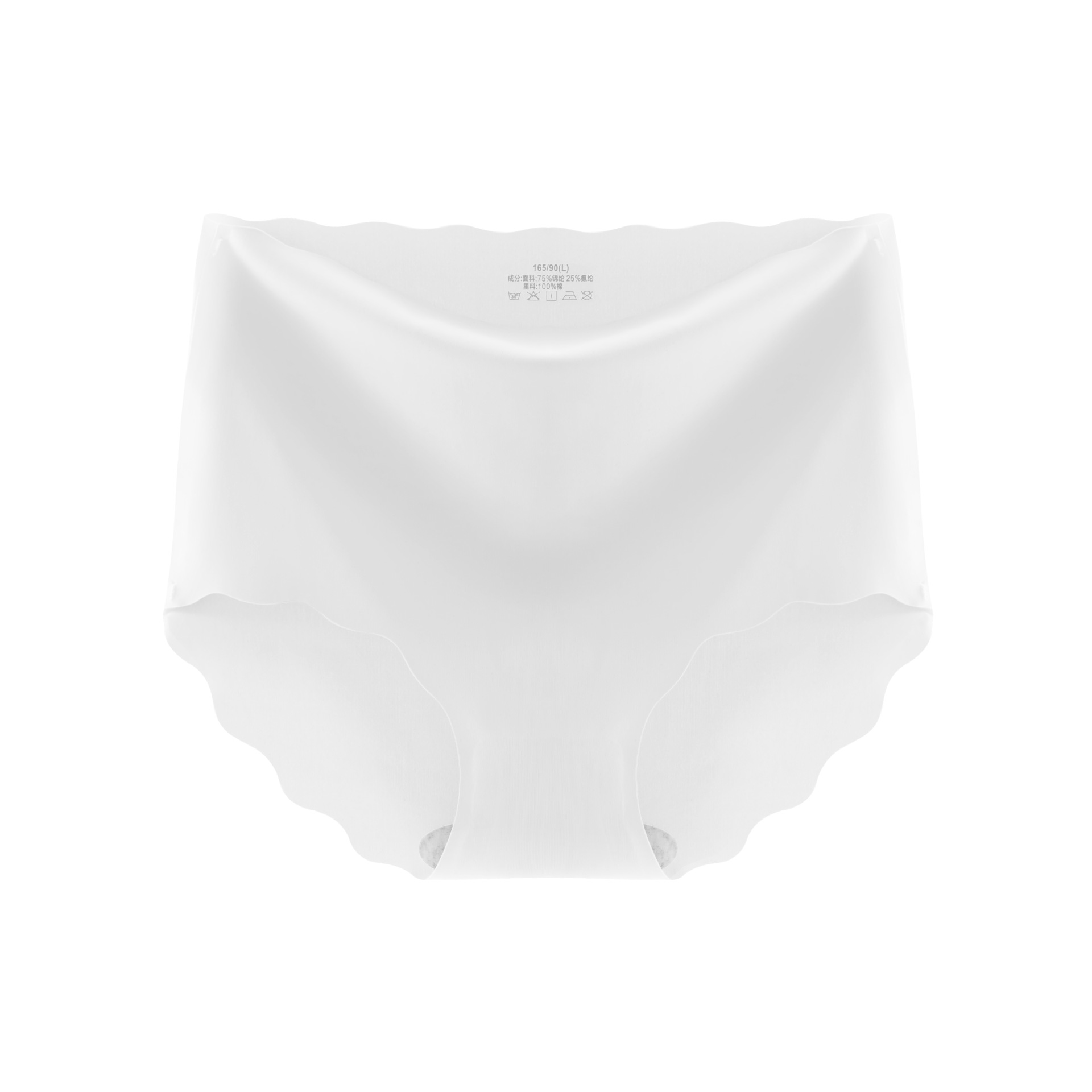 860 # sin costura de seda de hielo de alta cintura sin costuras sin rizado ropa interior de una pieza simple calzoncillos de color sólido en stock