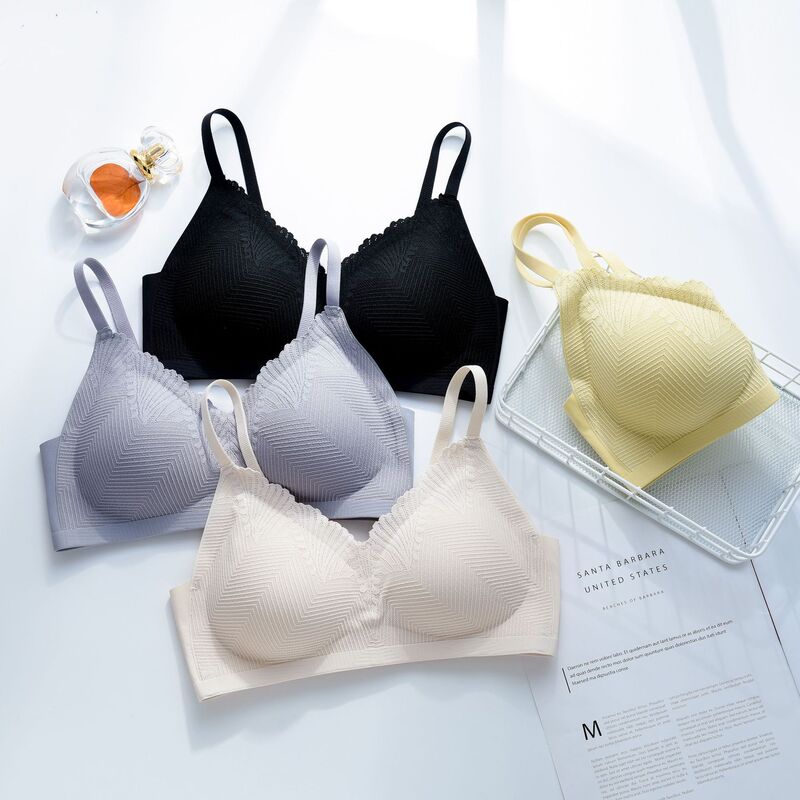 Exciting Heart Latex Lingerie Women's Lace Sexy Small Breast Gathering Sports Yoga Girl Strap Vest-Style Bra Exciting Heart Latex Lingerie Women's Lace Sexy Small Breast Gathering Sports Yoga Girl Strap Vest-Style Bra
