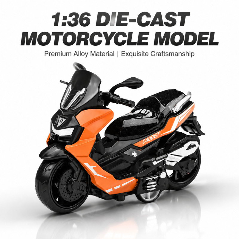 Cross-border 1:36 Scale Realistic Pull-Back Alloy Die-Cast Motorcycle Model Children's Toy Gift Collectible Foreign Trade Wholesale Cross-border 1:36 Scale Realistic Pull-Back Alloy Die-Cast Motorcycle Model Children's Toy Gift Collectible Foreign Trade Wholesale