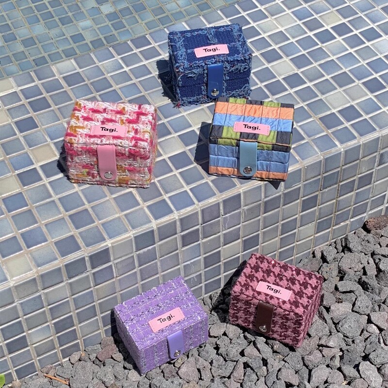 Tagi. ジュエリー枕 ジャカード ジュエリーボックス 大容量 レトロ ポータブル ミニ 二層収納ボックス|undefined