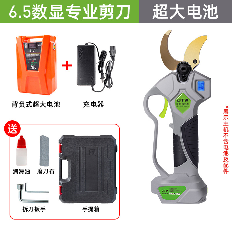 Tijeras de podar eléctricas sin escobillas tijeras de jardín de árboles frutales de litio eléctricas se centran en las ramas de frutas directas de fábrica al por mayor