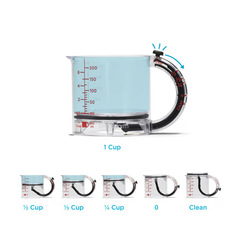 跨境新品1-in-all adjustable measuring cup 一合多用可调节量杯