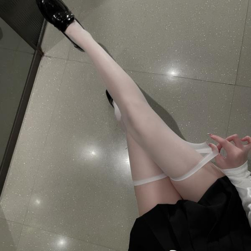 Black Stockings with Lace Edges, Half-Length Over-The-Knee Socks, Sexy Fishnet Stockings, Mid-Calf Socks, Sexy Stockings, Pure White Stockings, Free Shipping