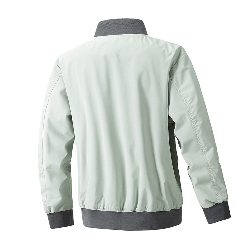 Primavera y otoño chaqueta de estilo coreano ropa de moda chaqueta casual chaqueta de primavera y otoño chaqueta de cuello de béisbol chaqueta de ropa de hombre