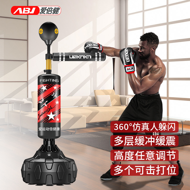 Adultos boxeo vertical bolsa de arena dodge speed ball equipo de boxeo hogar rotación palo objetivo entrenamiento boxeo reacción objetivo