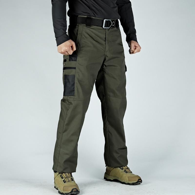 Invader Tattico da uomo in autunno e inverno, allenamento da battaglia resistente all'usura, pantaloni multitasche da esterno antispruzzo_voghion.com