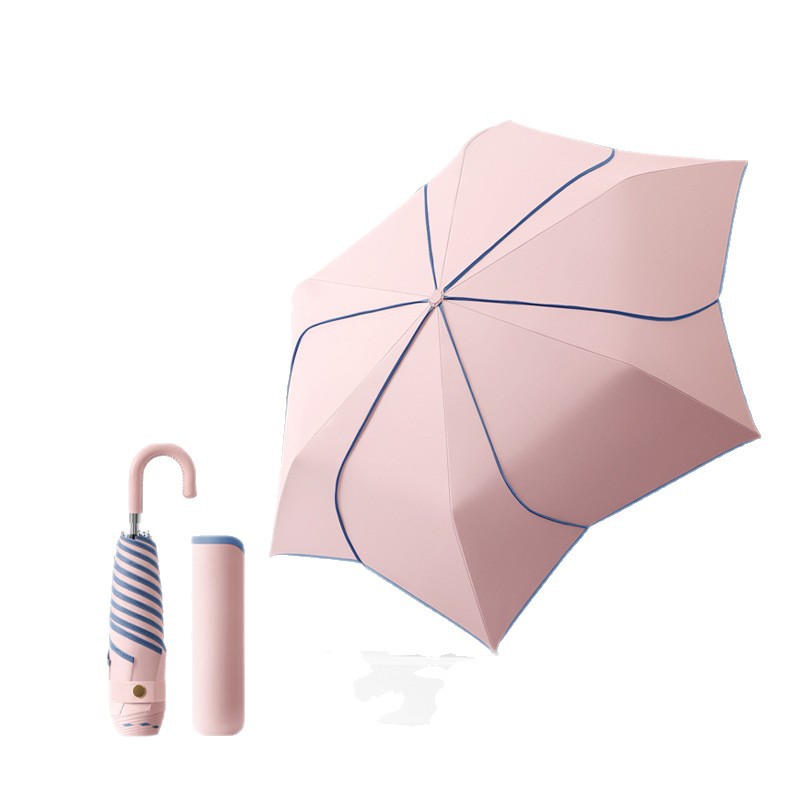 70% Off Six-Panel Fresh Petal Protection Umbrella, UV-Resistant, Dual-Use For Sun And Rain, Creative Ultra-Light_voghion.com