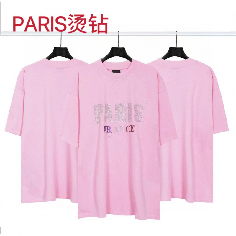 高品質クロスボーダーアメリカンスタイル25ss夏新作No.10ユニフォームレタールーズ半袖Tシャツ卸売|undefined