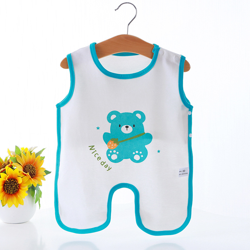 Baja de abdomen para bebés de verano delgada para bebés de algodón transpirable para dormir con chaleco frío
