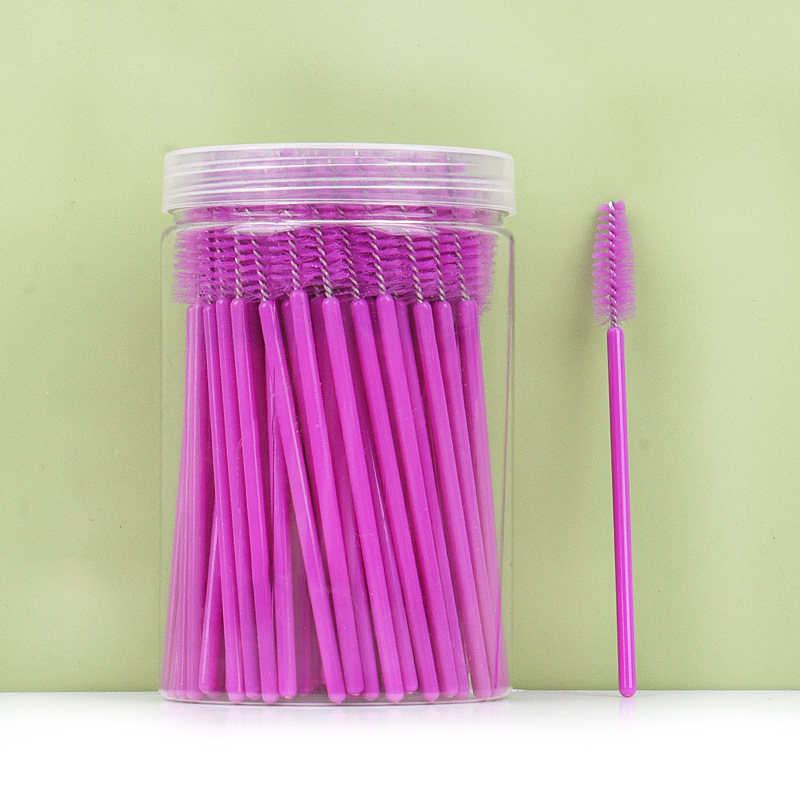 Venta al por mayor desechables barril cepillo de pestañas maquillaje cepillo de maquillaje herramienta portátil espiral pestañas peine rizador de pestañas