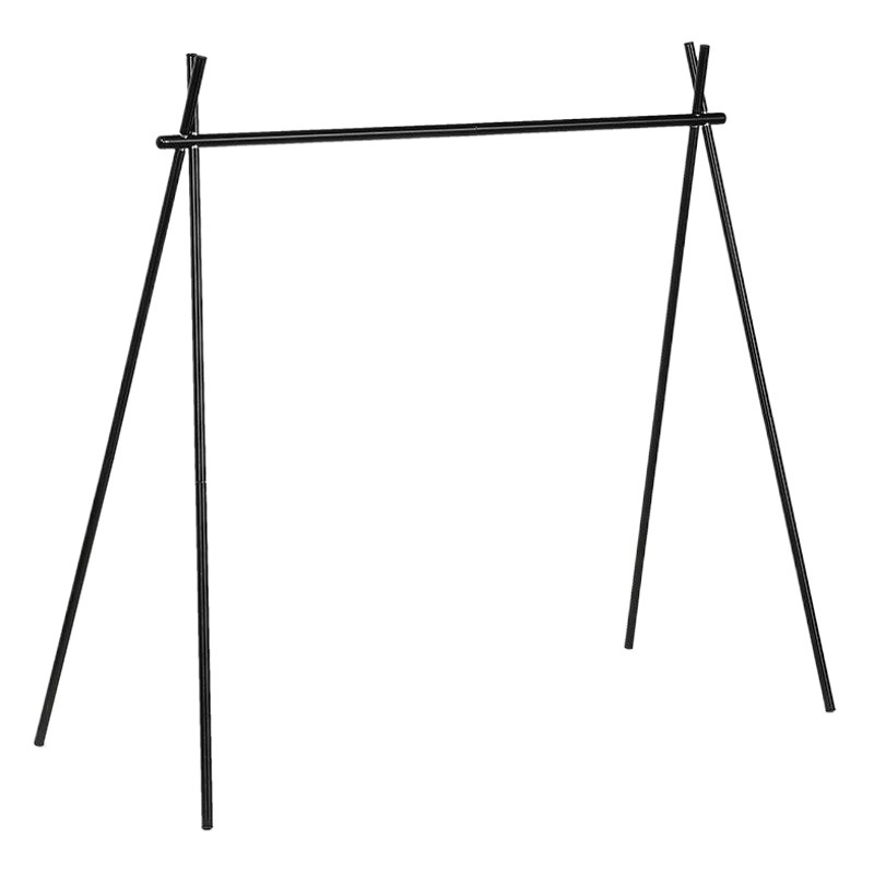 Estante de camping al aire libre aleación de aluminio grande plegable percha de ropa portátil que acampa estante de viaje triángulo