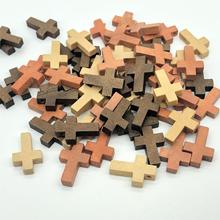 ����DIY�Ʒ�����������ͯ������ɫľ�^ʮ�ּ�22MMľ�|�b�Ʒ