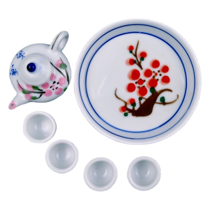 Mini Tea Set Kidsren's Educational Toys Kidsren's Play House Interactive Ceramic Toys Pocket Kidsren's Tea Set