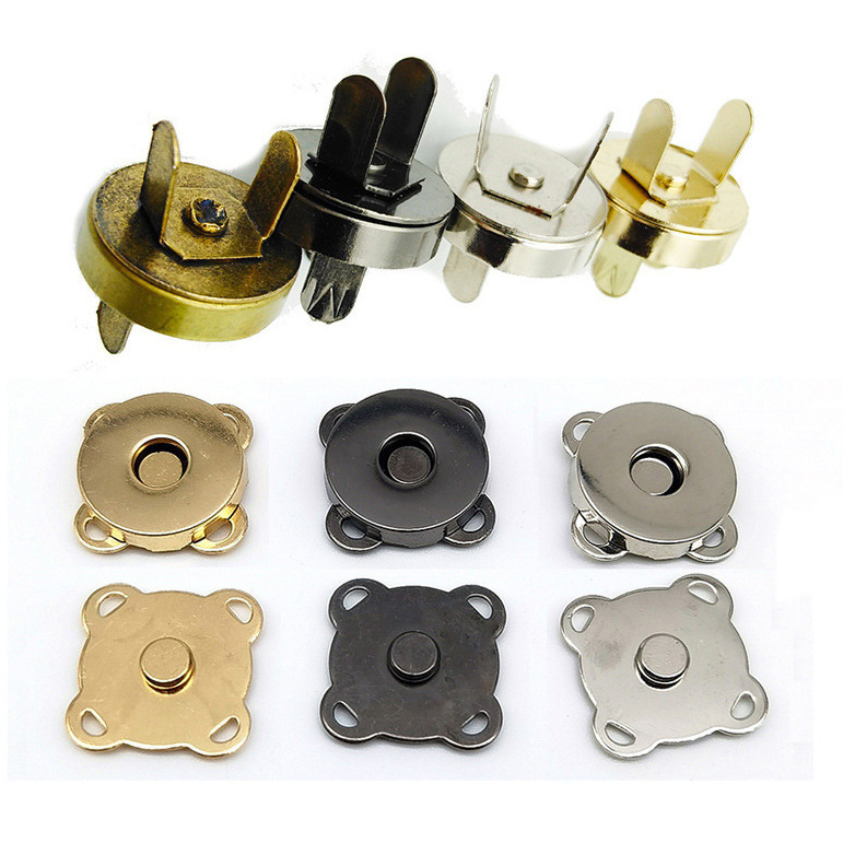 Wholesale Bag Magnetic Clasps, Hand-Sewn Handmade Bag Hardware Magnetic Buttons, Plum Blossom Magnetic Buttons, Magnetic Clasps Specifically for Woven Bags