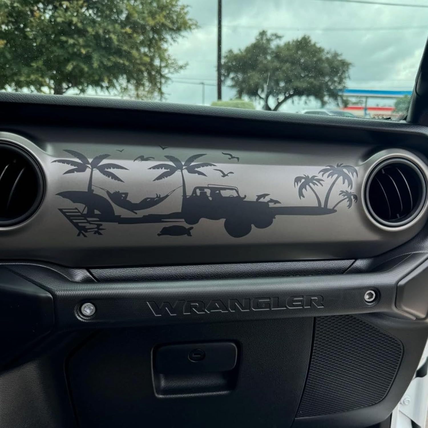 Dashboard auto sticker/handschoenenvak vinyl sticker voor Wrangler JL JLU Gladiator_voghion.com