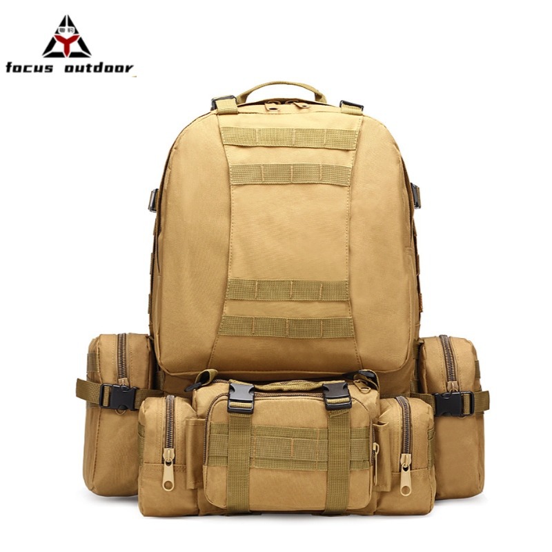 Mochila Táctica Yuebao, Mochila de Gran Capacidad para Montañismo al Aire Libre, Mochila Multifuncional con Cojín de Aire para Uso Todoterreno