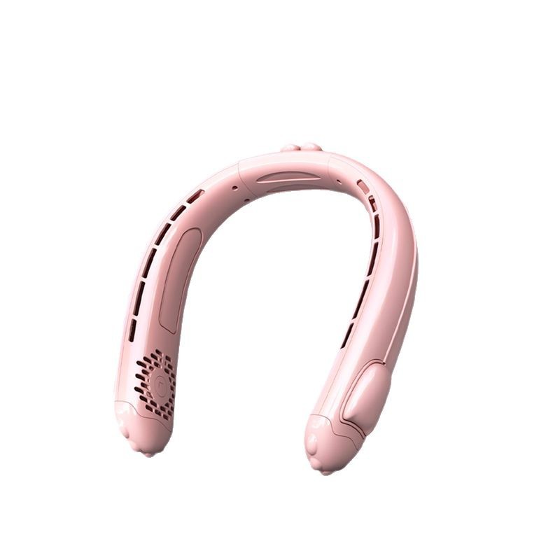 Nuevo ventilador de cuello halter para auriculares Bluetooth usb sin hojas, silencioso, gran viento transfronterizo al aire libre mini ventilador portátil