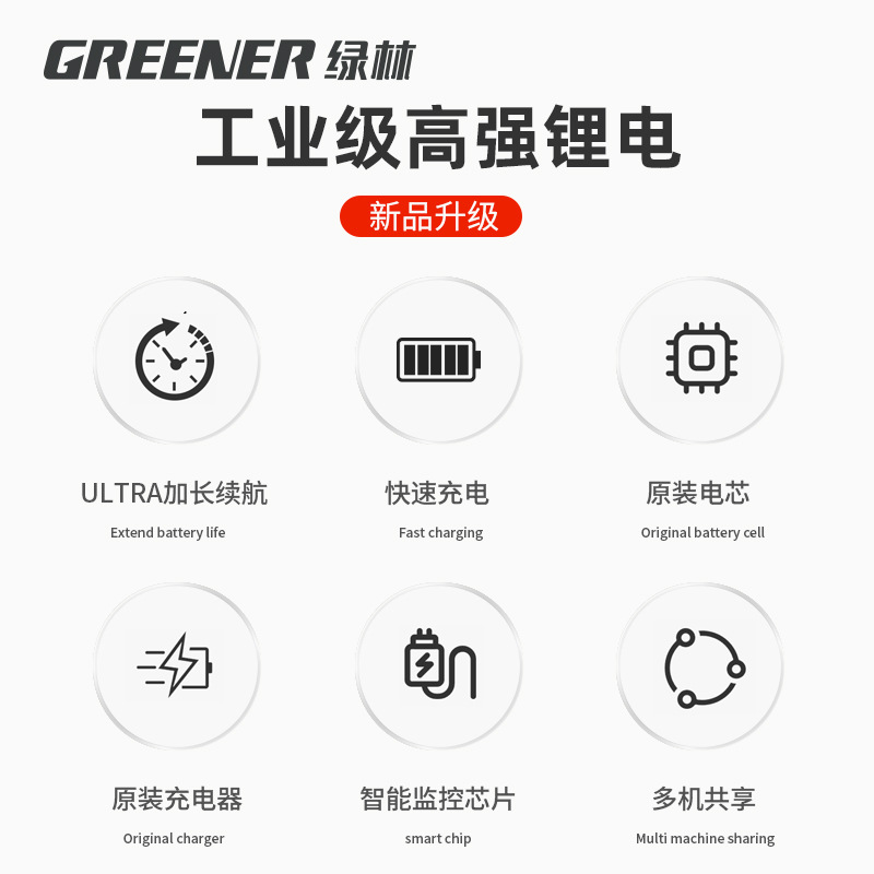 Lvlin 21V para baterías de litio de tipo MuTian herramientas eléctricas universales martillo molino angular cargador de taladro eléctrico