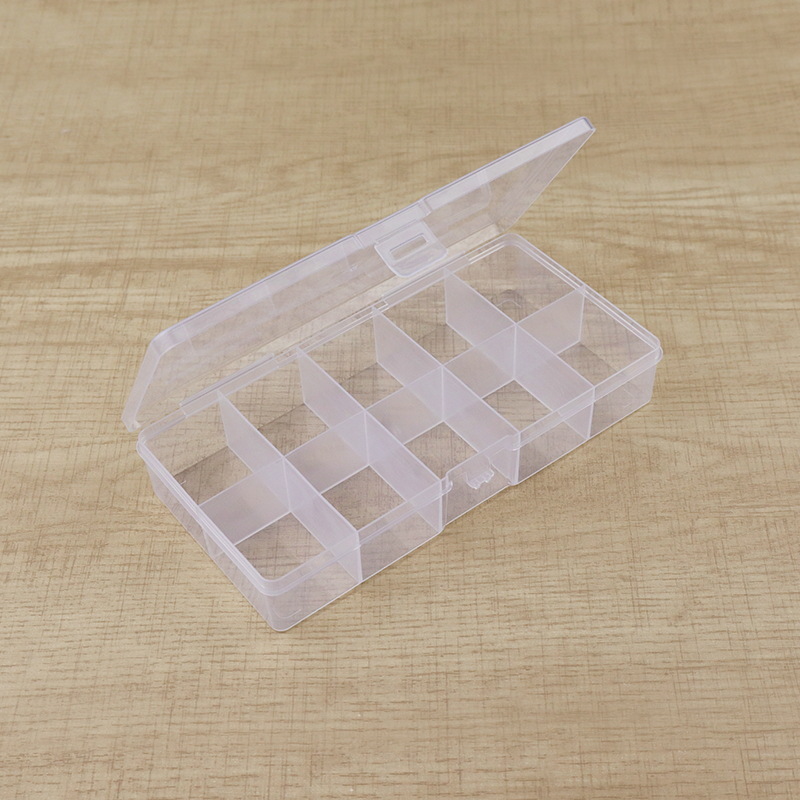 Transparent plastic storage box