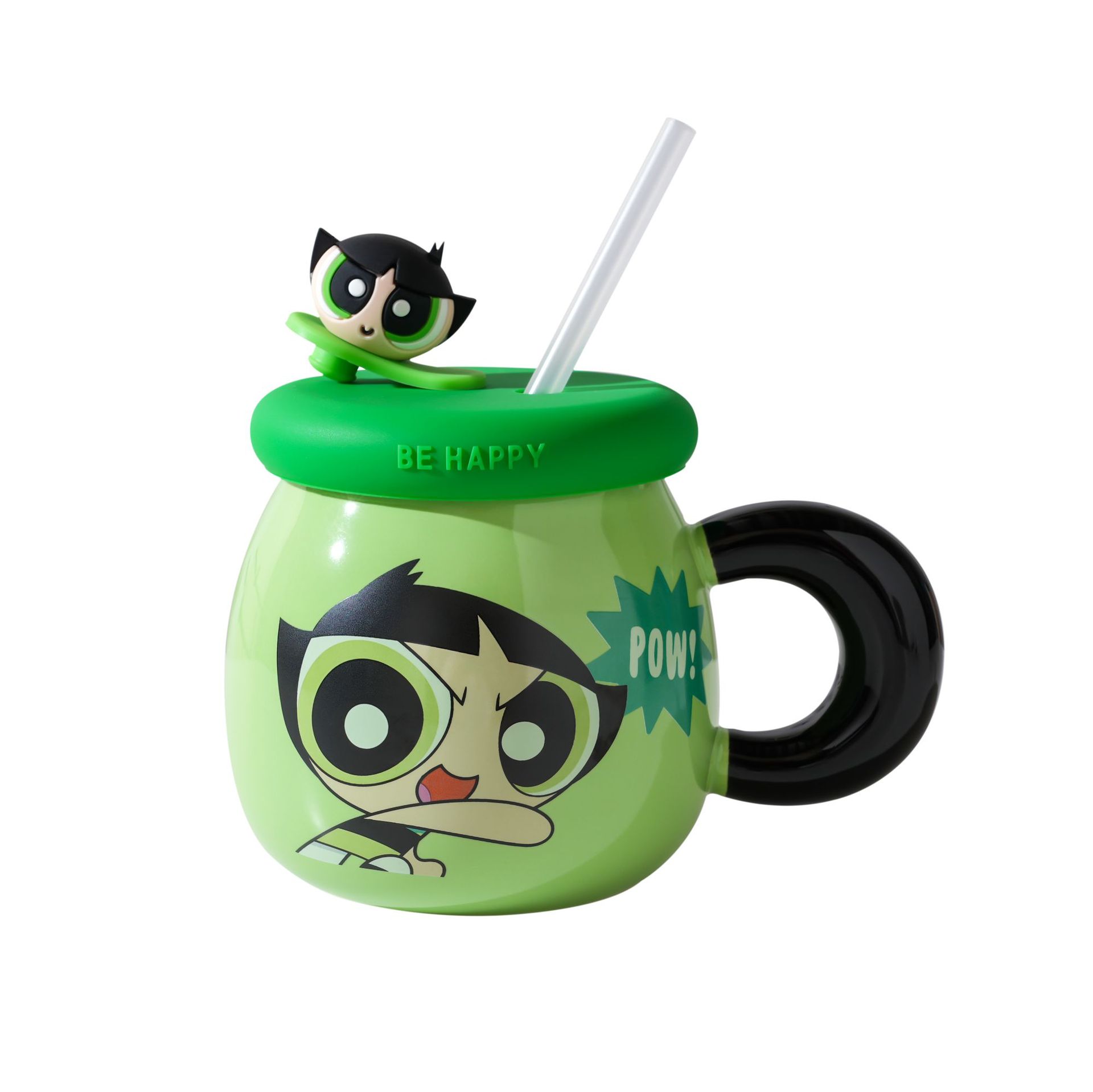 Taza de cerámica de la chica de la policía femenina linda con tapa regalo de cumpleaños taza de café taza de agua de pareja doméstica