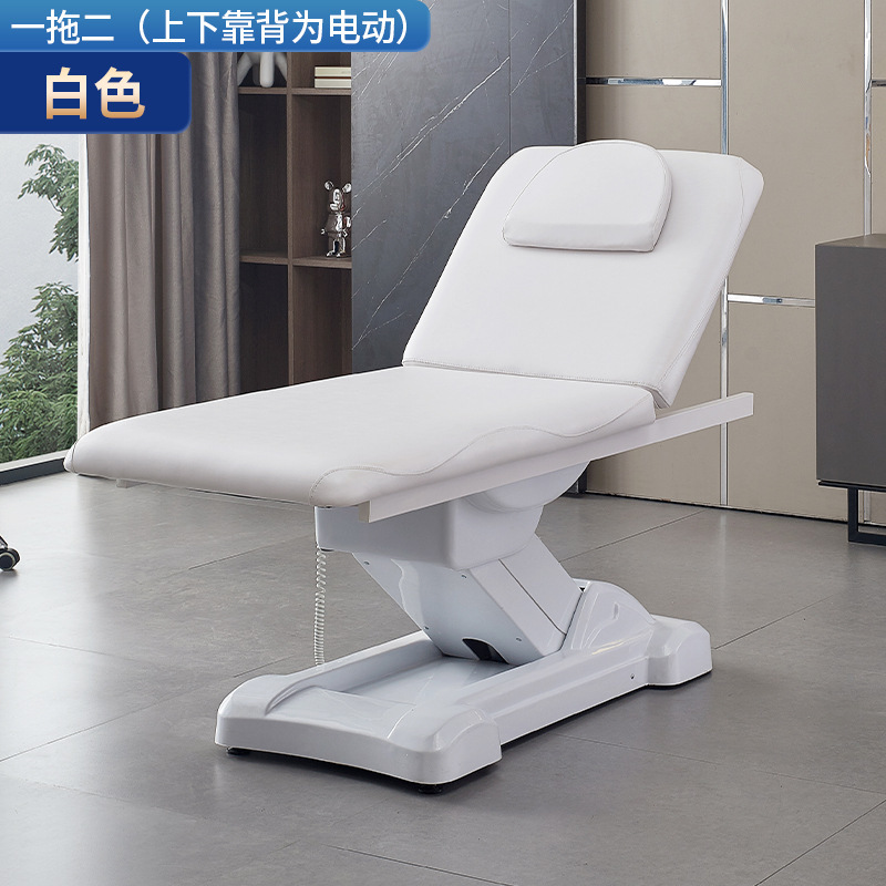 Cama de belleza eléctrica para fisioterapia, masaje SPA y masaje con aceite, con altura ajustable y orificio facial para respirar, específicamente para salones de belleza y clubes.