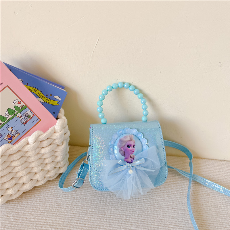 Bolsas para niños para niñas nuevas bolsas de mano princesa Aisha, bolsas de mochila de gran capacidad, bolsas de luces flash de moda princesa de nieve