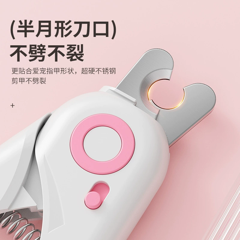 Трансграничные кусачки для ногтей для домашних животных, кусачки для ногтей из нержавеющей стали с пилочкой, кусачки для ногтей «два в одном», универсальные товары для домашних животных для кошек и собак