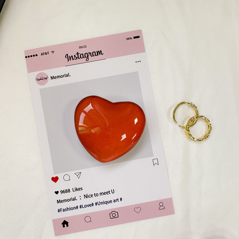 _0005_白支架-水晶玻璃爱心-深橘色