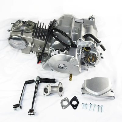 Aluminum Cylinder 125Cc Manual Clutch 4-Speed Off-Road Vehicle Gasoline Engine Monkey Bike Motorcycle Engine Off-Road Modification (Engine assembly)
