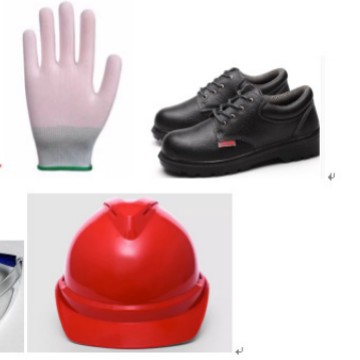 Safe set, gloves, wear-resistant helmet 5