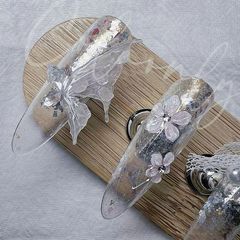 樂檬全透明黑科技加長版長橢圓甲片美甲全貼半貼甲片延長甲片批發