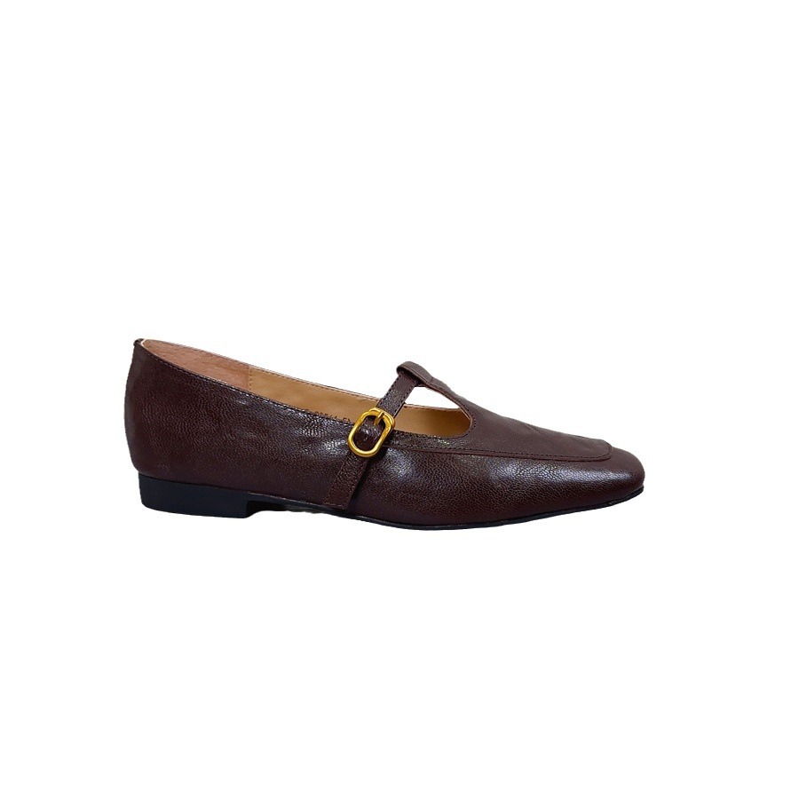 Retro Mary Jane shoes square toe flat