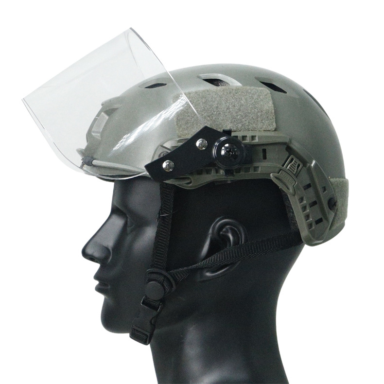 Lentes transparentes a prueba de viento máscaras antidisturbios máscaras de guía FAST máscaras de casco CS protección facial anti-bala anti-golpe