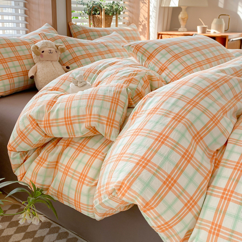 100% algodón lavado con agua, suave para la piel