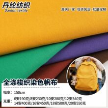 全涤12安染色帆布面料 涤纶帆布宠物用品手袋箱包鞋材数码印花布