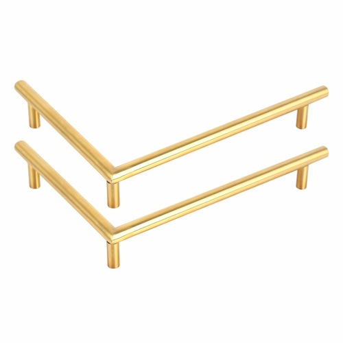 Light Luxury Tray Handle, Stainless Steel 90-degree Hollow Handle, Three-hole Gold Colored Cutting Board Handle, Kitchen Cabinet Handle