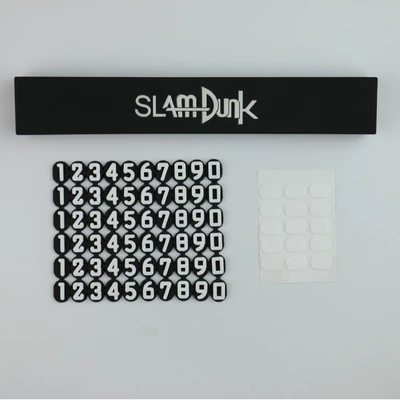 SK temporary parking phone number plate 3D ornament, luminous, simple design, car parking sign, high-end accessory