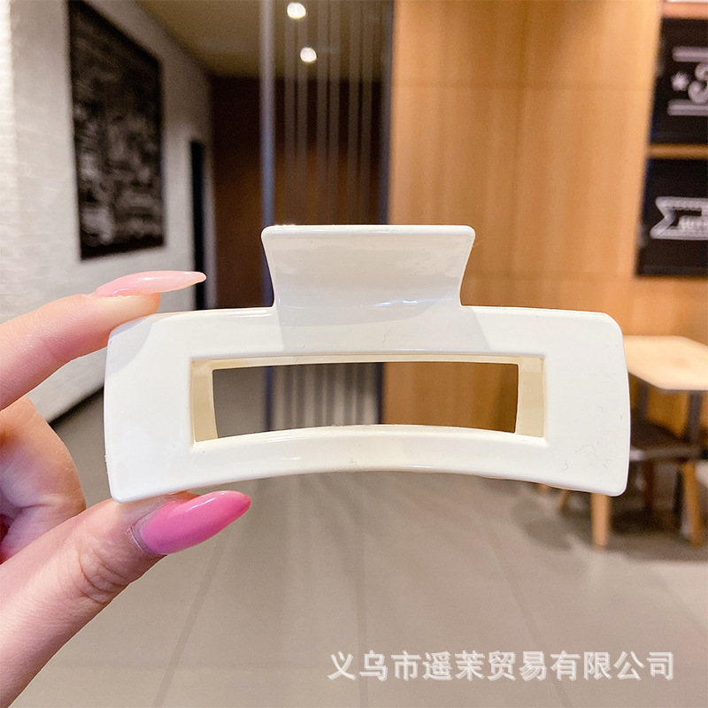 咖色磨砂抓夹女2025年新款发夹后脑勺大号发量多鲨鱼夹子发卡头饰|undefined