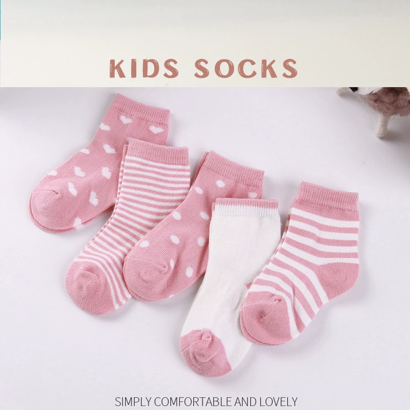 Детские принтовые носки, набор 5 пар, assorted designs, размеры 0–1 / 1–3 / 4–6 лет