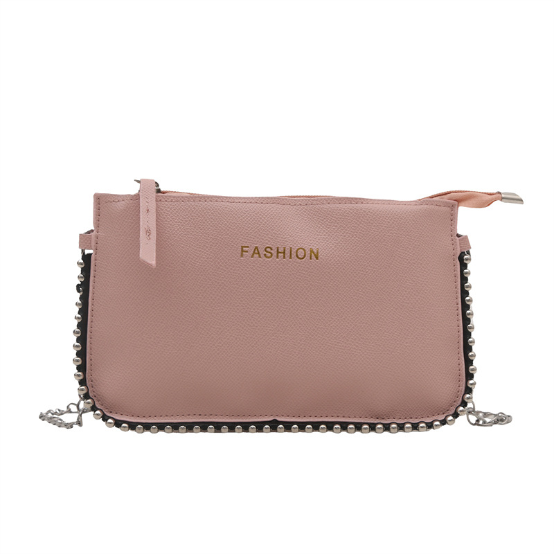 Casual coreano simple mochila personalidad bolso pequeño para mujeres 2025 primavera nueva moda perlas simple bolso de hombro