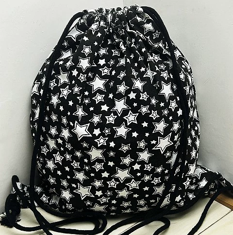 Drawstring Sports Backpack - Spacious Travel Bag for Basketball/Football, Worn on Shoulder