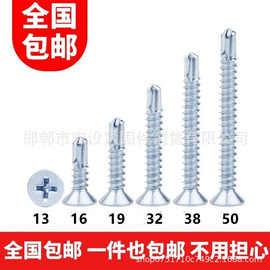 国标箱装华司钻尾丝,沉头钻尾丝,自攻螺丝钉,平头钻尾十字燕尾