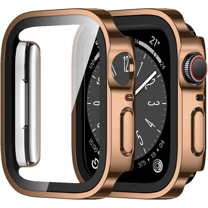 Совместимый корпус защитный чехол для Apple iWatch8/7-ого поколения, водонепроницаемый и матовый, интегрированная защита, прямые края SE654